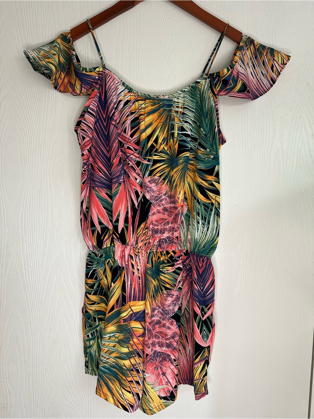 Tyche Tropical Print Romper